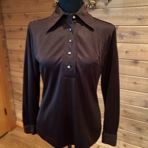 Gorgeous double knit polyester 70s top by Country Set